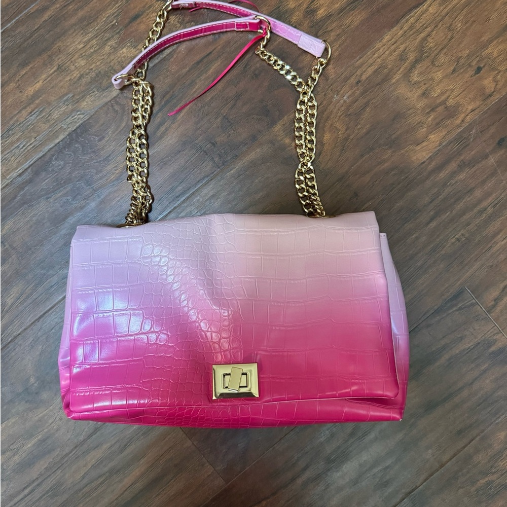 🚨 RARE designer Gradient Pink Designer Shoulder Bag